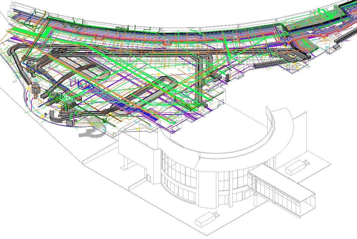 San Diego Airport Drawing and Model