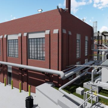 UGA Steam Plant Exterior Rendering