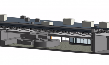 Travel Center Revit Model Interior View