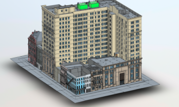 3D Model Bank Building Adaptive Reuse
