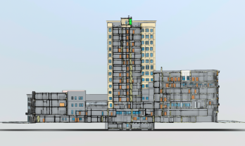 3DModel-BankBuilding-SectionView