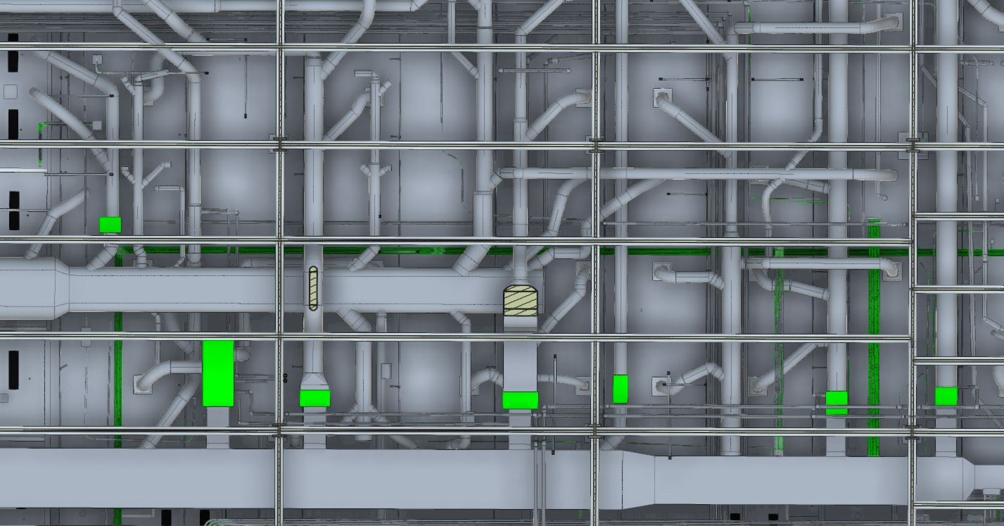 3D Model Above Ceiling Laboratory