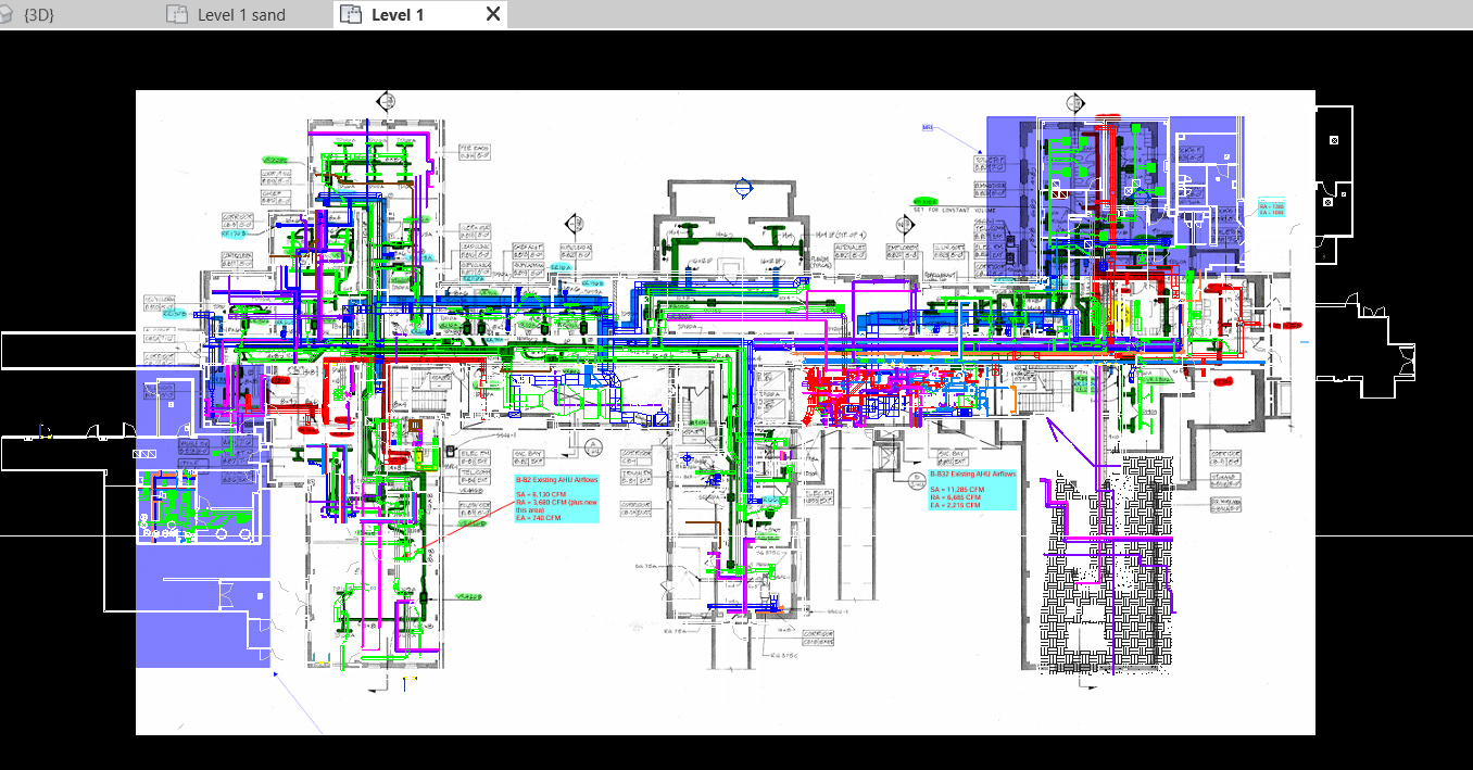 Point-Cloud-Drawing-Above-Ceiling-Hospital